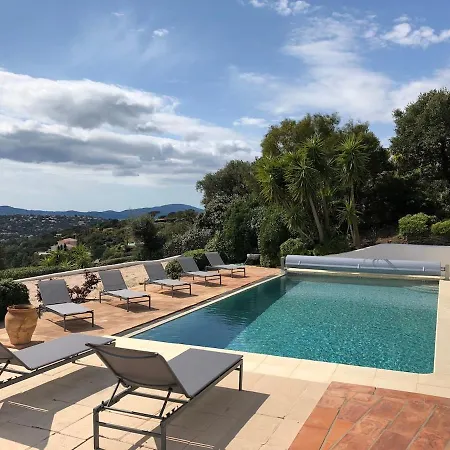 Villa Quiet 4 Bedrooms Full Sea View Heated Pool Sainte-Maxime