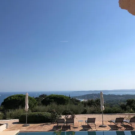 Quiet 4 Bedrooms Full Sea View Heated Pool Villa Sainte-Maxime