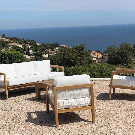 Quiet 4 Bedrooms Full Sea View Heated Pool Sainte-Maxime