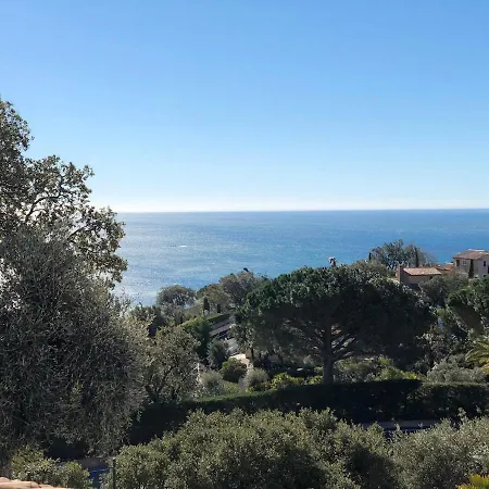 Quiet 4 Bedrooms Full Sea View Heated Pool Villa Sainte-Maxime