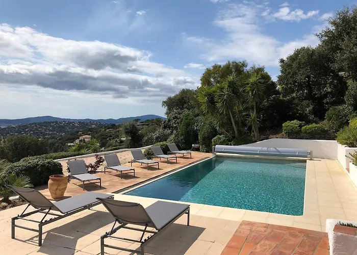 Villa Quiet 4 Bedrooms Full Sea View Heated Pool Sainte-Maxime