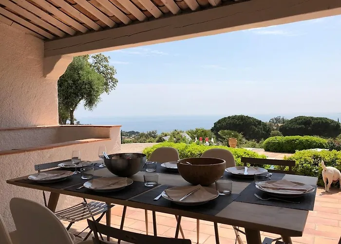 Villa Quiet 4 Bedrooms Full Sea View Heated Pool Sainte-Maxime
